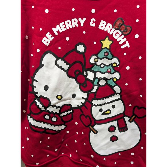 Women's L Hello Kitty Red Ugly Christmas Sweater Holiday Festive - Picture 3 of 9